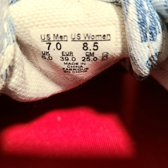 Vans Era Acid Wash Denim Skate Shoes Size 8.5 - Picture 10 of 12